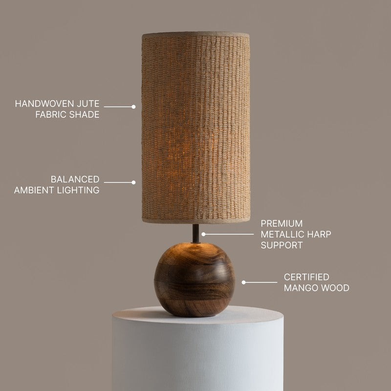 Fig Living Weave Jute Table Lamp - Brown image 9