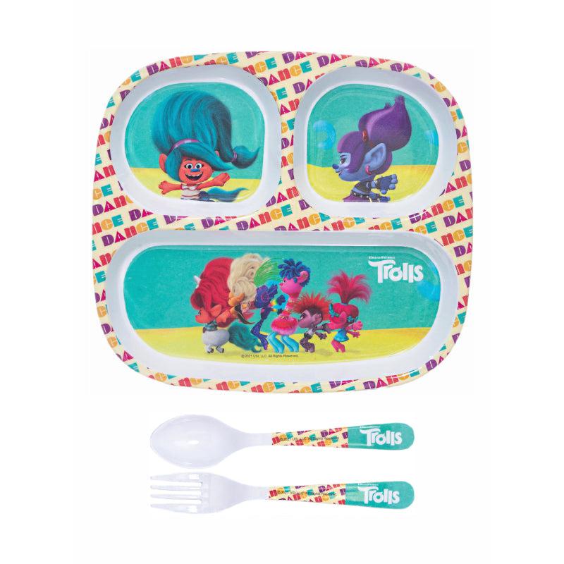 Trolls Troop Kids Dining Set - Five Piece Set media 3
