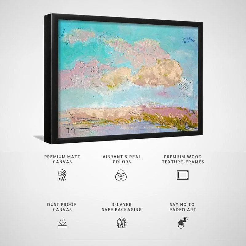 Light As A Feather Wall Painting - Black Frame media 5