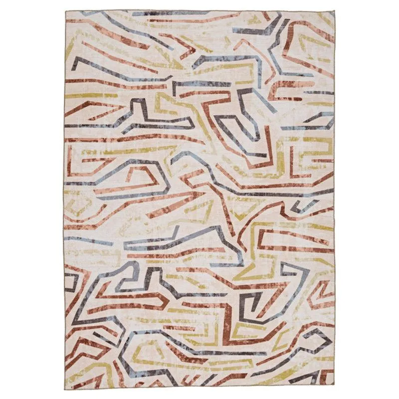 Zubid Abstract Carpet - Brown media 1