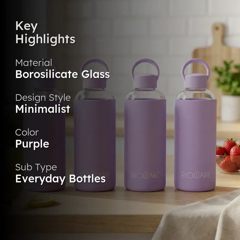 Rioware SoftTone Hydration Bottle Purple (750 mL Each) - Set Of Four media 2