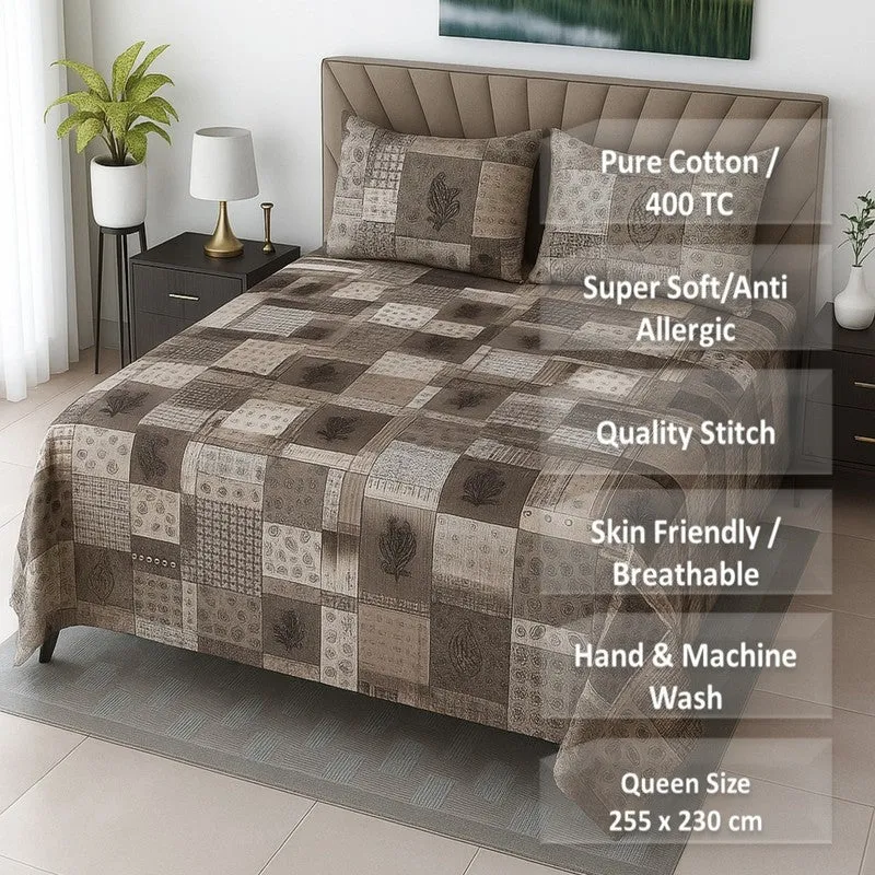 Desi Nest Cotton Bedsheets - 400 TC media 8