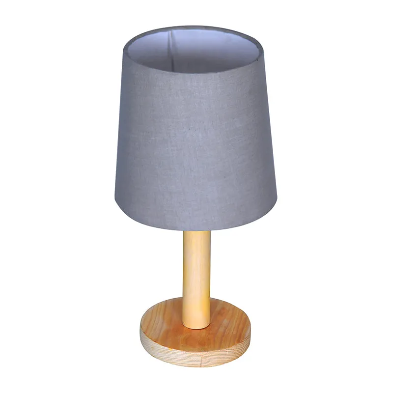 Serafine Fabric Table Lamp - Grey,Brown media 3