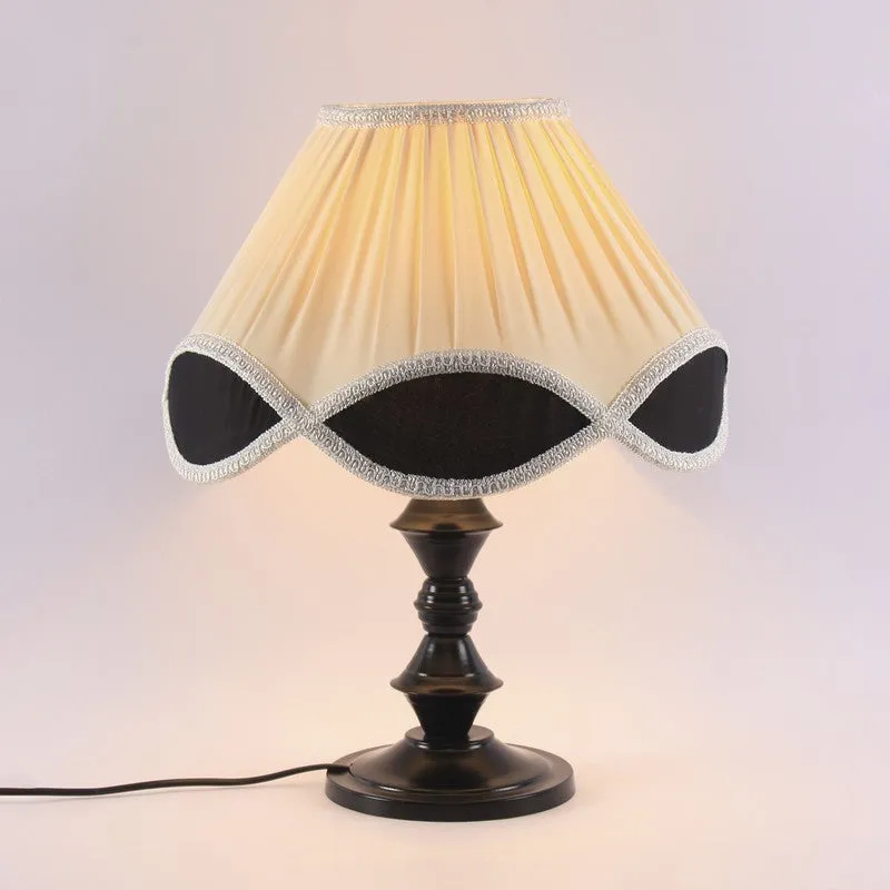 Flarexen Cotton Table Lamp With Iron Base - Ivory media 6