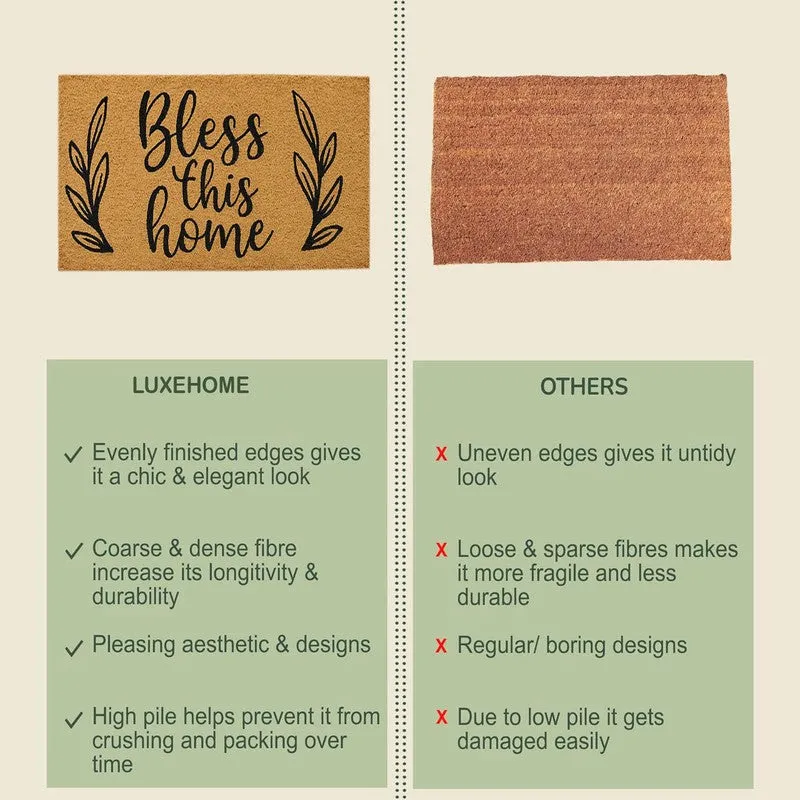Bless This Home Coir Door Mats - Brown media 7