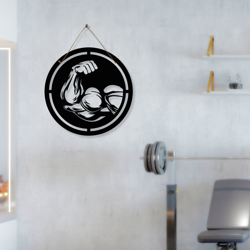 Biceps Pop Iron Wall Accent