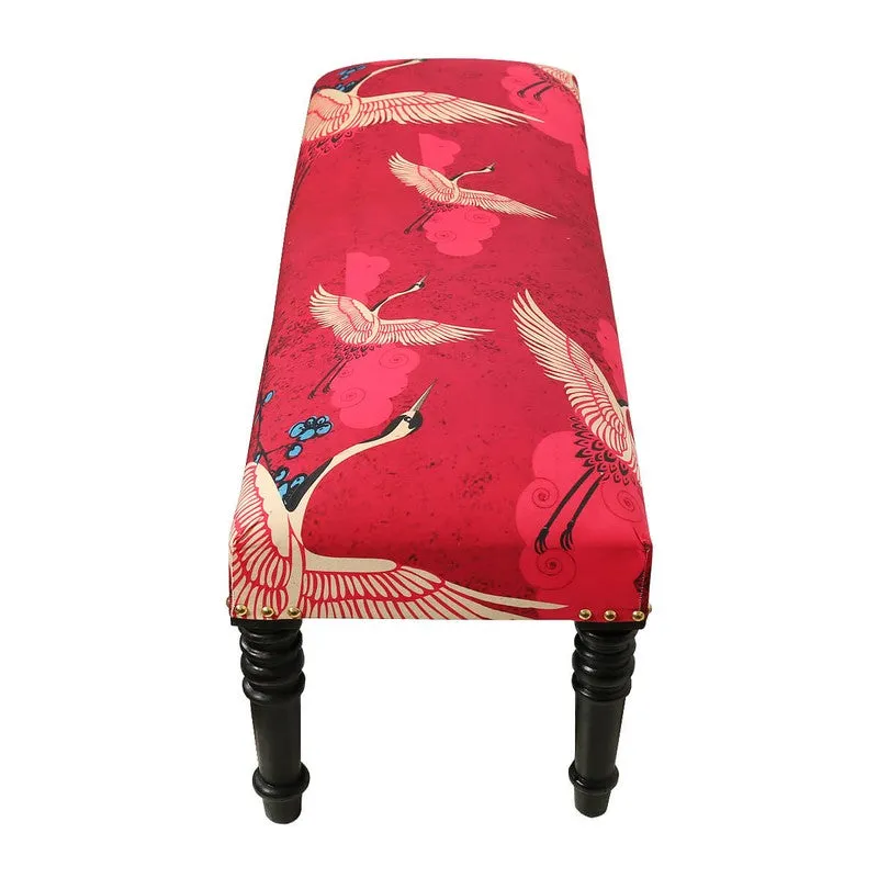 India Circus Sheesham Wood Cranes Wooden Bench media 5