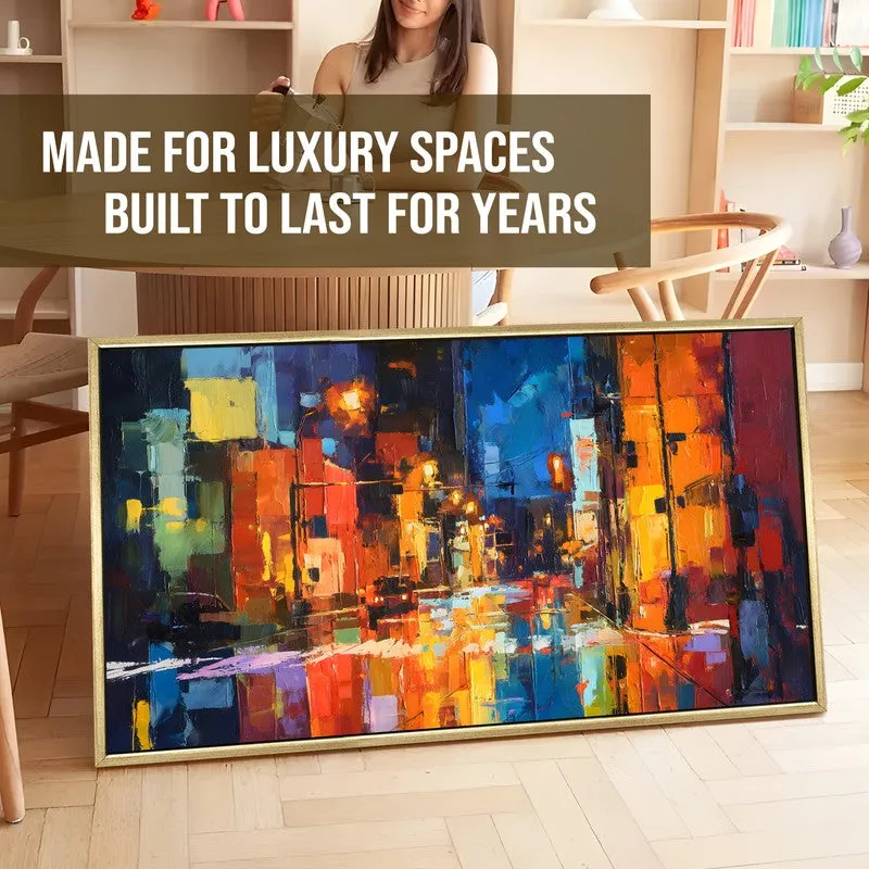Midnight Streets Canvas Wall Painting With Frame media 5