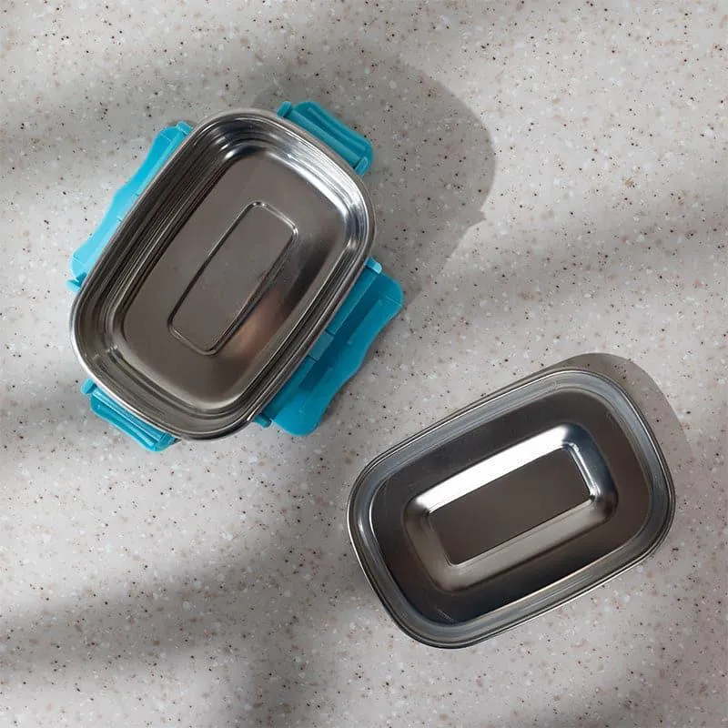 Savory Insulated Steel Lunch Box (Aqua) - 150 mL media 6