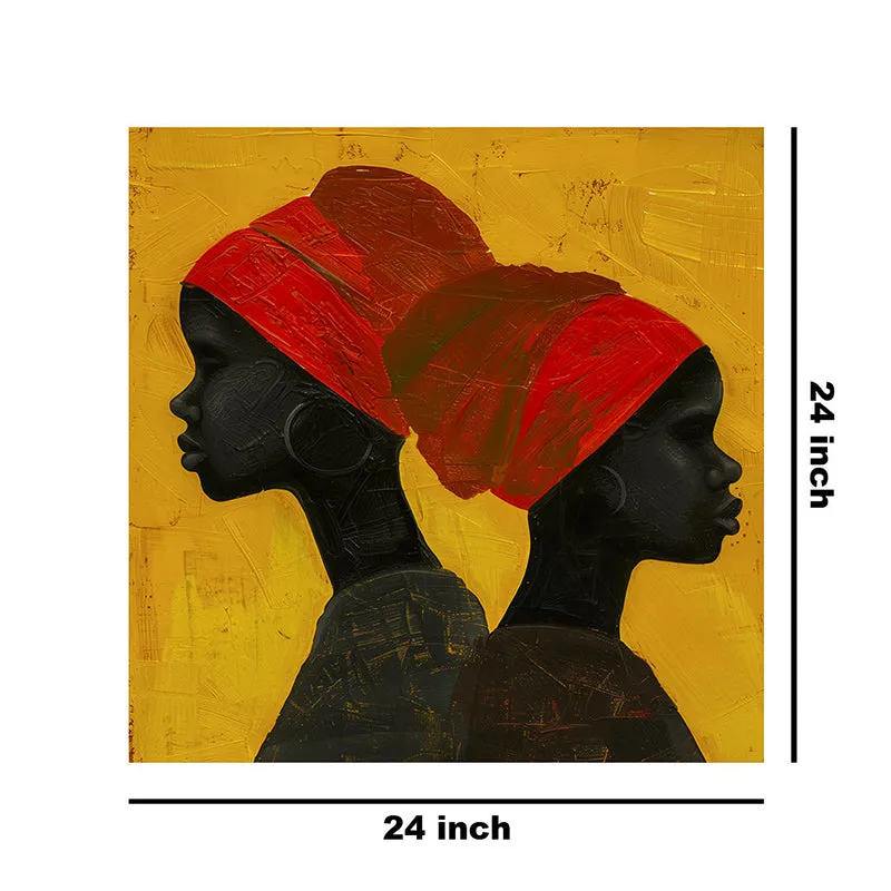 Africans Silhouette Wall Painting media 8