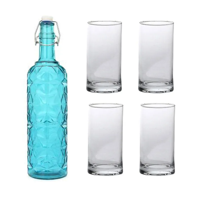 Lachlan 1000 mL Water Bottle With 300 mL Glasses - Five Piece Set media 1