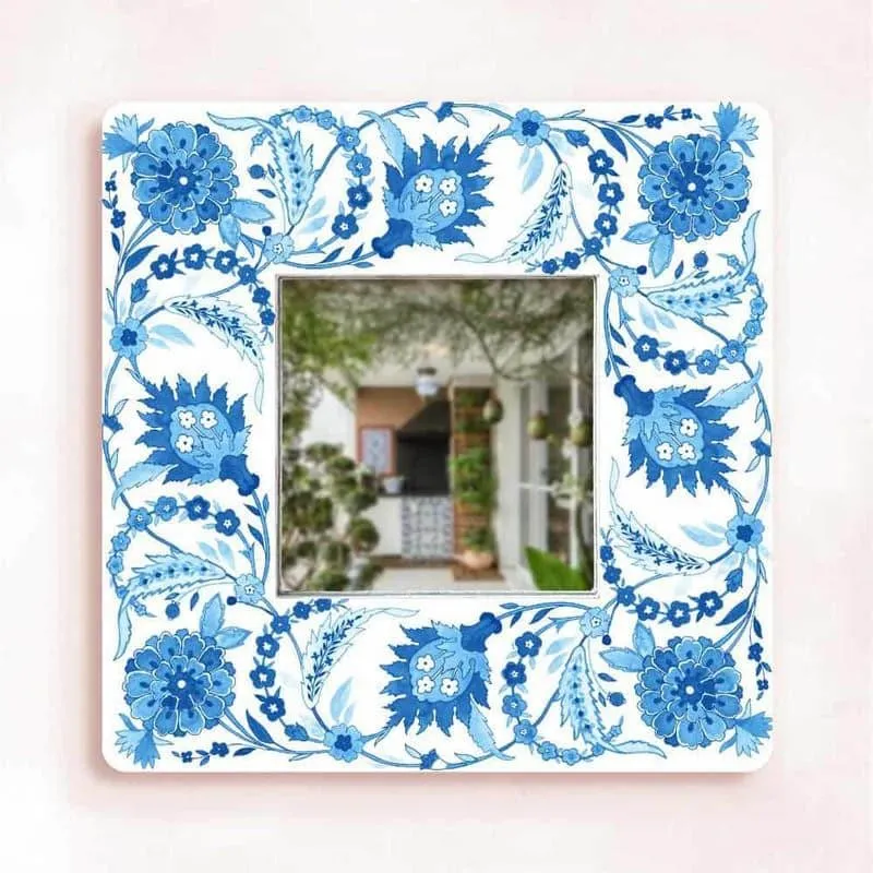 Ethnic Veli Designer Handpainted Mirror media 6
