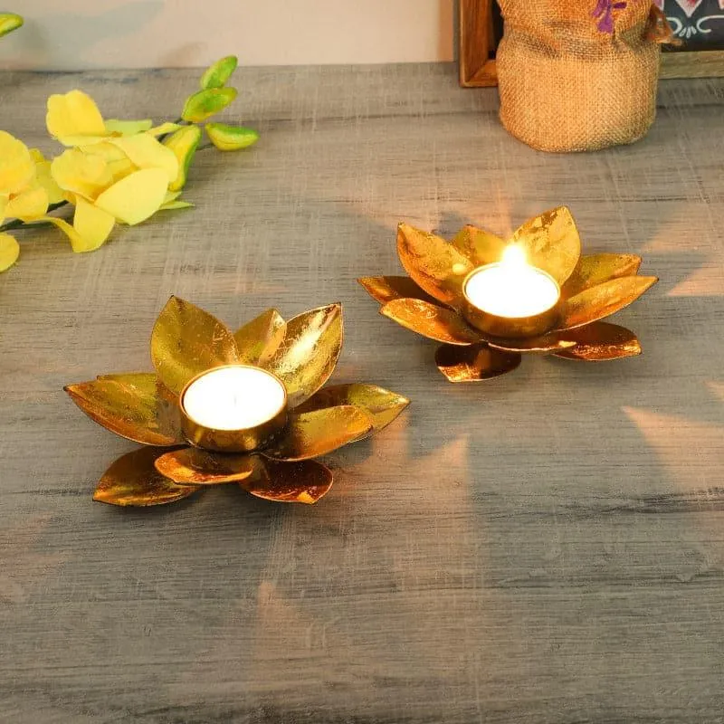 Kusuma Tealight Holder - Set Of Two media 1