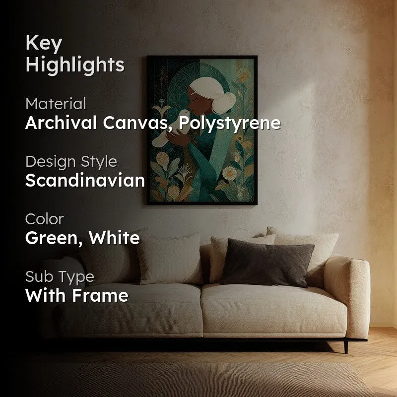 Dovelisse Canvas Wall Painting - Black Frame media 2