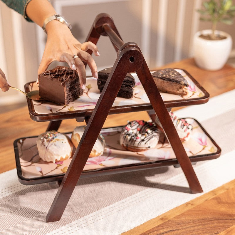 Timber Glaze Wood Serving Platter - Four Piece Set