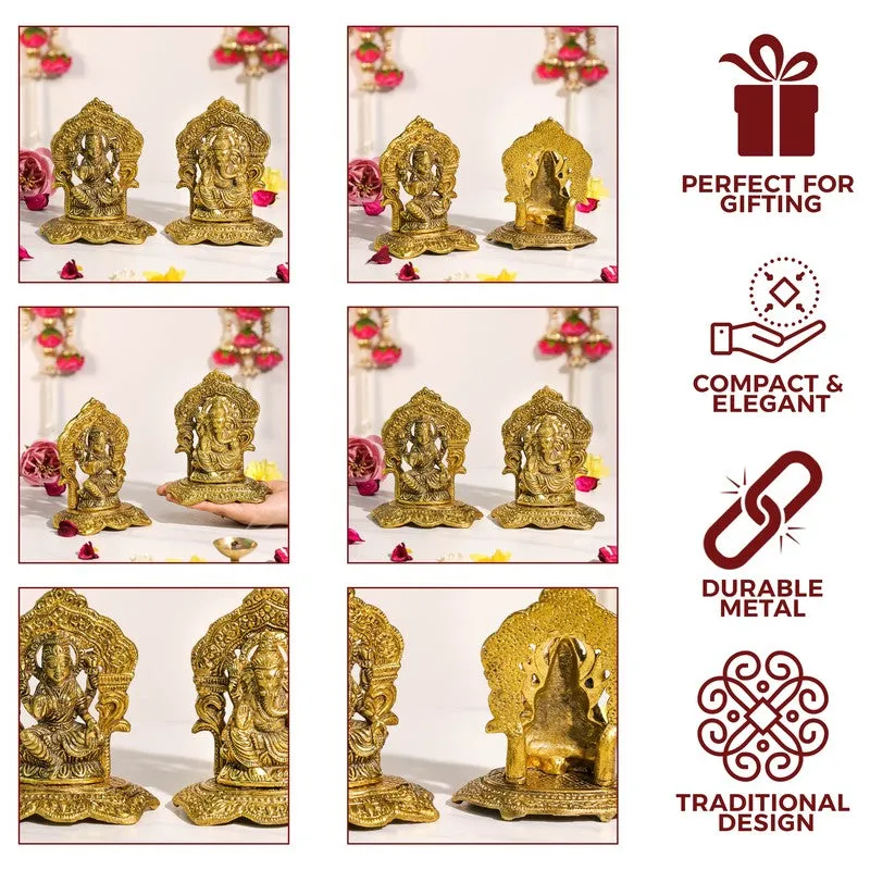 Solenya Lakshmi & Ganesh Idols & Sets - Set Of Two media 5