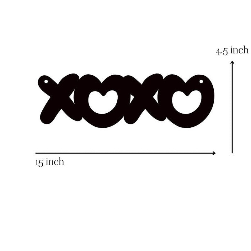 XOXO Typography Mild Steel Wall Accent media 5