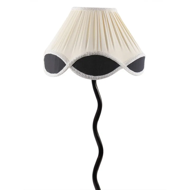 Astrielle Cotton Table Lamp With Iron Base - White media 6