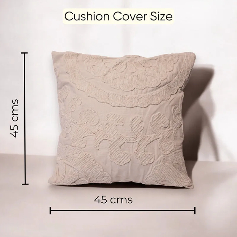 Plush Curves Tufted Cushion Cover - Ivory media 6