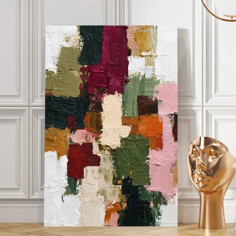 Intersecting Tones Abstract Canvas Wall Art media 5