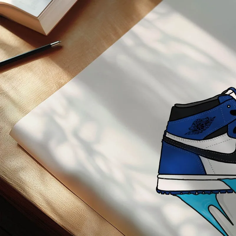 Blue Drip Kicks Wall Poster media 6