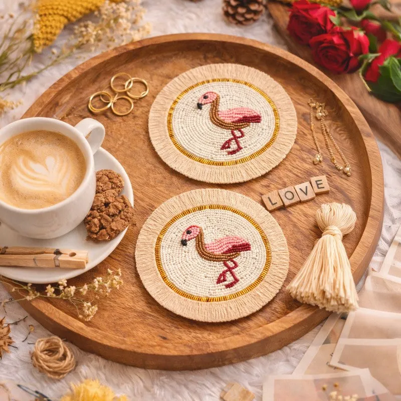 Flamingo Muse Coaster Set - Set of Two media 5