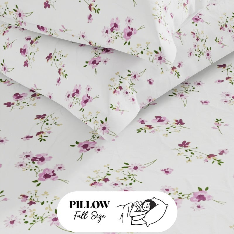 Aelvos Bedsheet (White,Pink) - 115 GSM media 6