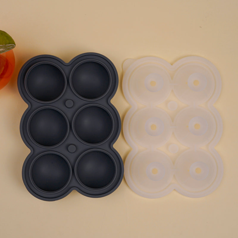 Frost Silicone 6-Cube Ice Mould - Black media 4
