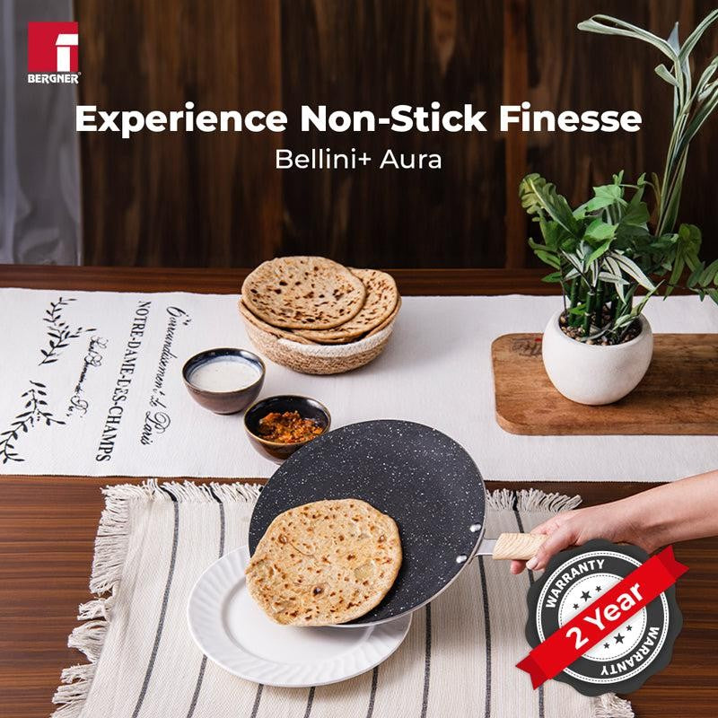 Bergner Bellini Plus Aura Non Stick Concave Roti Tawa - 25 CM media 4