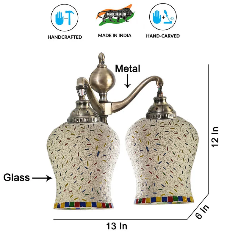 Majestic Metal Mosaic Wall Lamp media 7