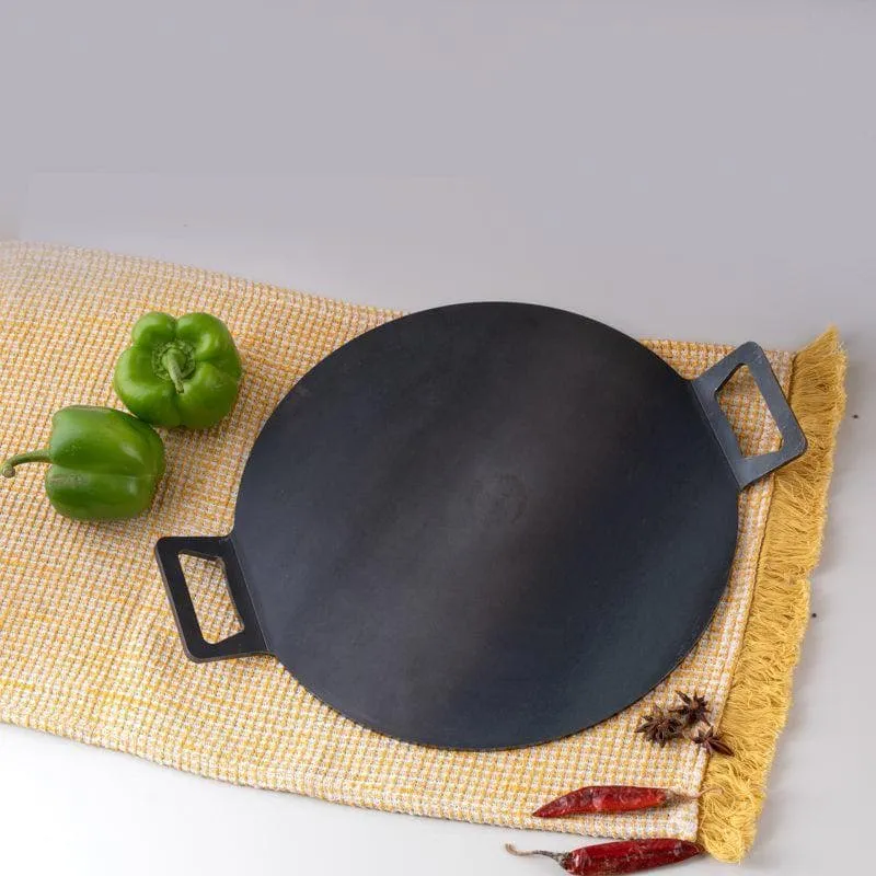 Ebony Iron Round Tawa - 36 cm media 1
