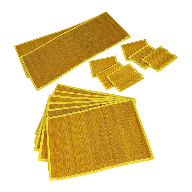Woodland Nest Bamboo Kitchen Linen Set (Yellow) - Thirteen Piece Set media 4