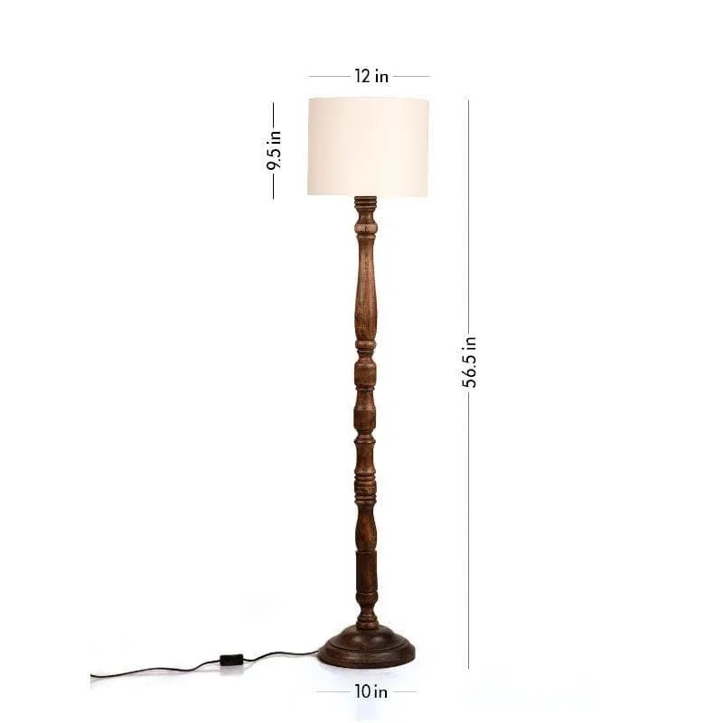 Classic Chic Vintage Stand Floor Lamp - White media 5