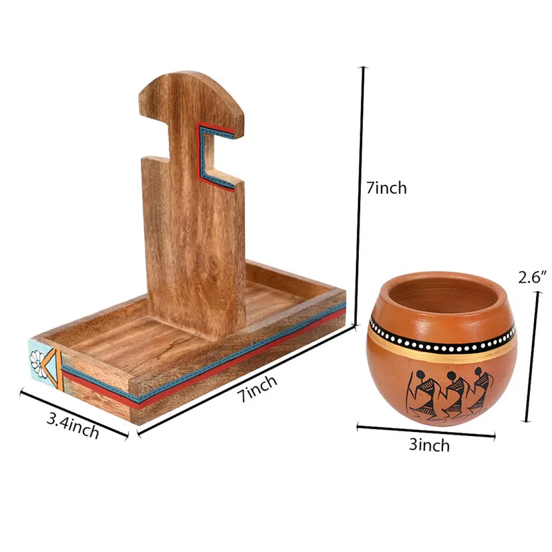 Varshini Khulhad With Holder (150 ML) - Three Piece Set media 7