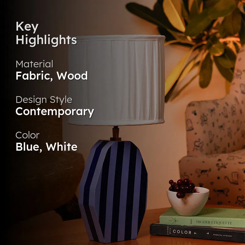 The Wishing Chair Thimble Fabric Table Lamp - Blue,White media 2