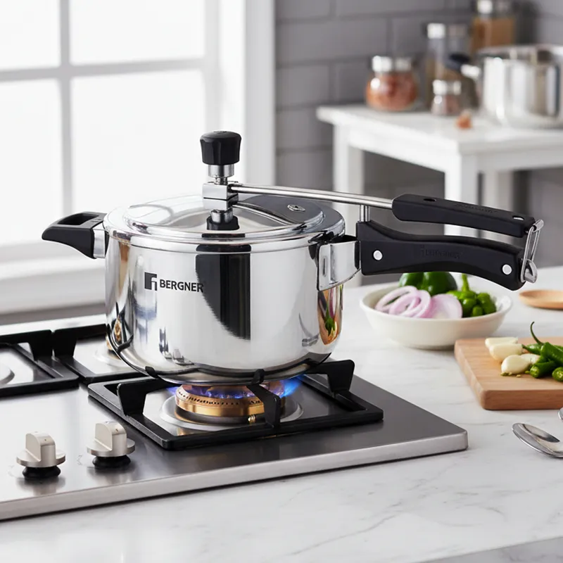 Bergner Stainless Steel Pressure Cooker With Inner Lid - 3500 mL media 1