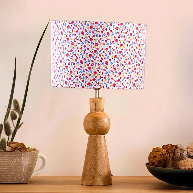 Angler Tiny Fleur Wooden Table Lamp - Multicolor media 2