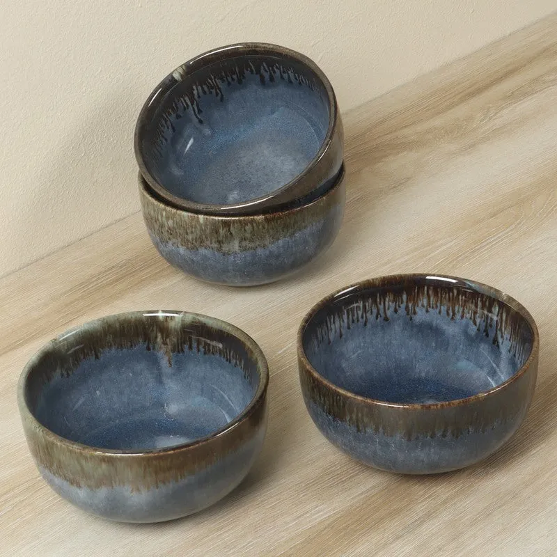 DailyBowl Snack Bowl (Blue,400 mL Each) - Set Of Four media 4