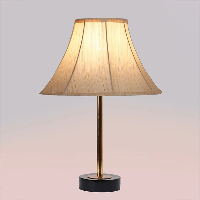 Ceylon Arc Rodin Wooden Table Lamp - OffWhite,Gold,Black media 5