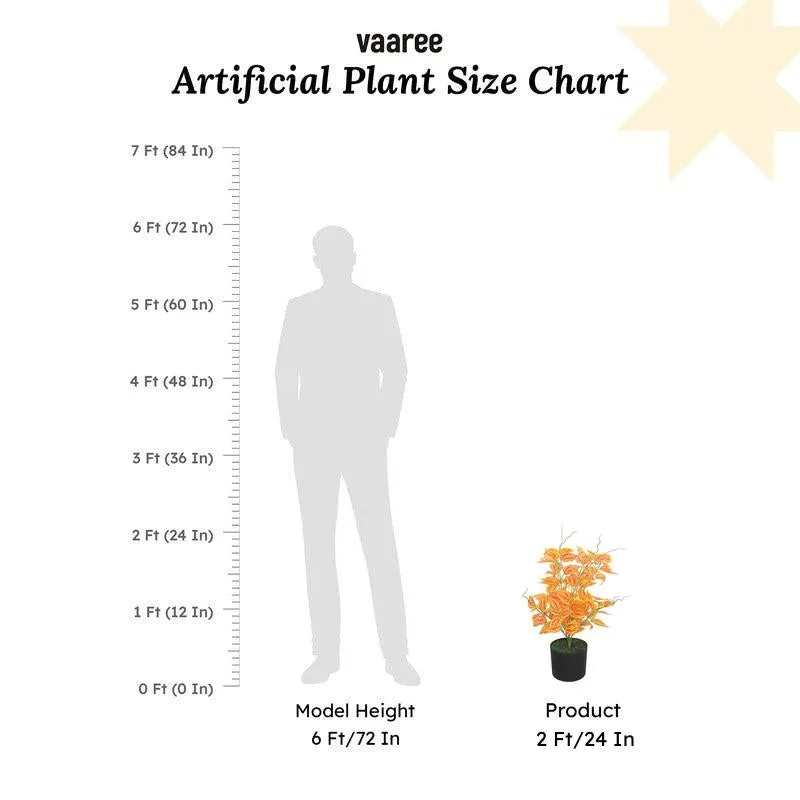 Petal Glow Artificial Plant With Black Plastic Pot media 7