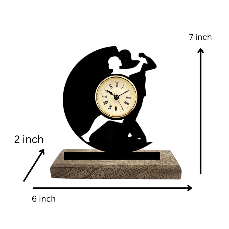 Dancers Analog Table Clock media 5