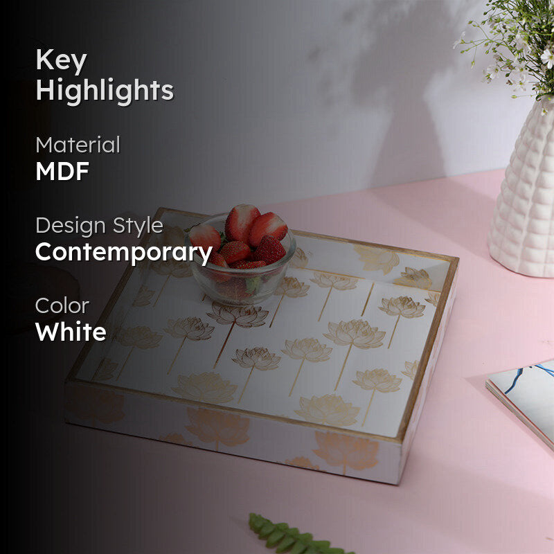 Bluda Floral Serving Tray media 2