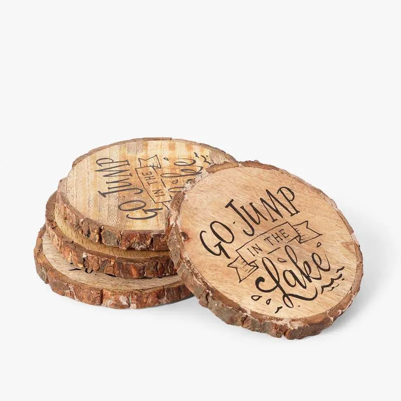 Rustic Scripted Coaster - Set Of Four media 3