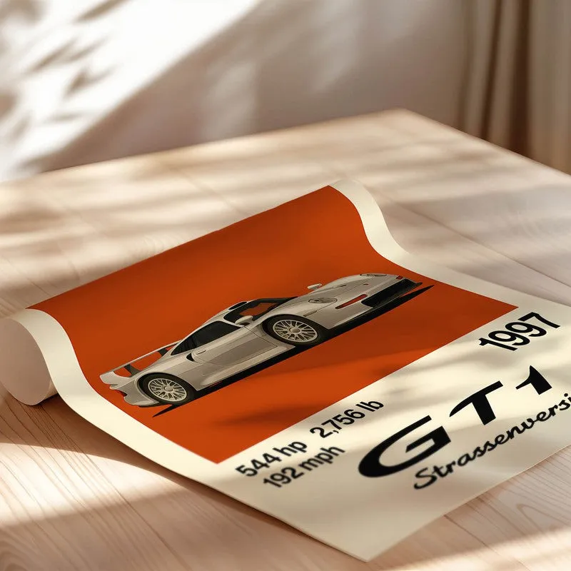 Porsche Powerhouse Wall Poster - Beige media 5