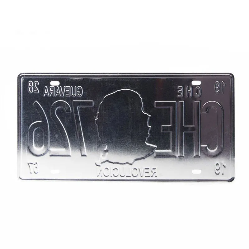 Che 726 Number Plate Metal Wall Accent media 4