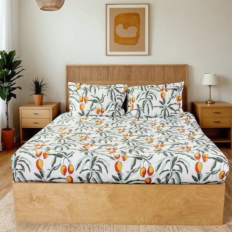 Amra Cotton Bedsheet (Rust) - 180 TC media 8