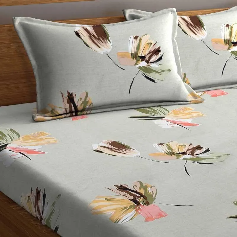 Chloe Printed Microfiber Bedsheet - 130 GSM media 5