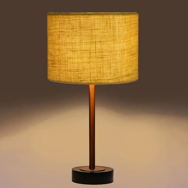 Sienna I Rodin Wooden Table Lamp - Yellow,Copper,Black media 6