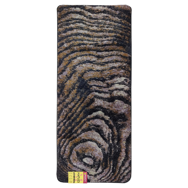 Alvis Abstract Micro Fiber Runner Rug - Grey media 3