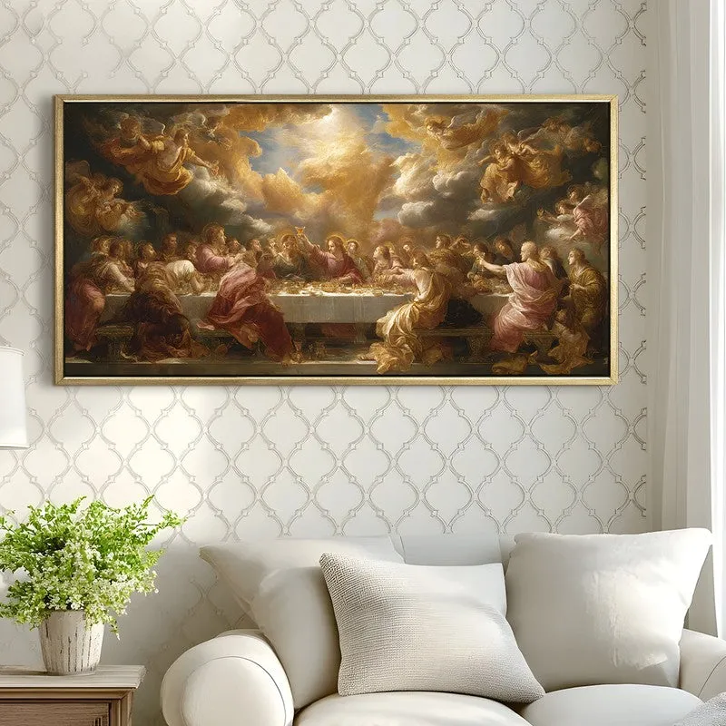 Divine Light Canvas Wall Painting With Frame media 4